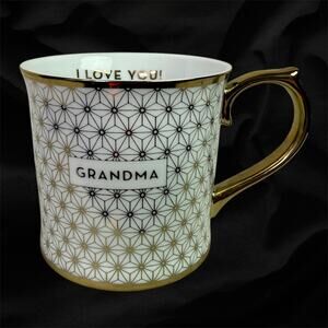 Hallmark x Rosanna White & Gold GRANDMA Mother's Day Coffee Mug Gift Love